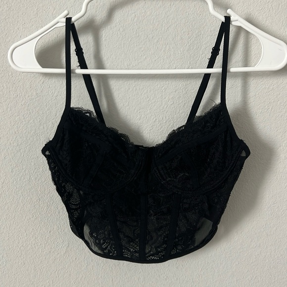 NWOT Full Tilt (tilly’s) Black Corset Top - Picture 1 of 7
